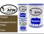 Preview: Nissan, Reddish Brown Pearl, CK2: 500ml Lackdose + 500ml Klarlack + 250ml Härter - Set, von ATW Autoteile West.